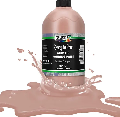 Miniatura 26 de POURING MASTERS Pintura Acrílica Roja Carmesí Lista para Verter - Premium de 8 Onzas Premezclada a Base de Agua - para Lienzo, Madera, Papel, Rojo