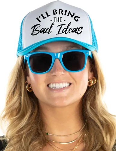 Miniatura 3 de Funky Junque Gorra de béisbol de malla para mujer, para despedida de soltera