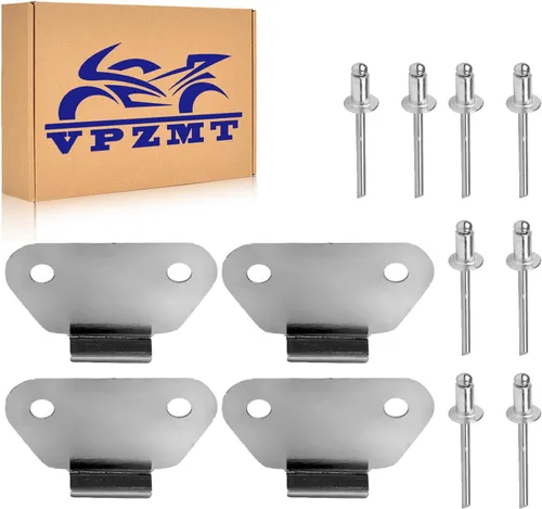 Miniatura 6 de Harley Abrazaderas de 1/4 de vuelta con arandelas, pernos de montaje de alforjas para silla de montar/Abrazaderas de alforjas para Harley Touring