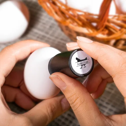 Miniatura 5 de Sello de huevo personalizado, sellos de huevos personalizados para huevos frescos para pollo de granja, 13 estilos disponibles con texto y caja