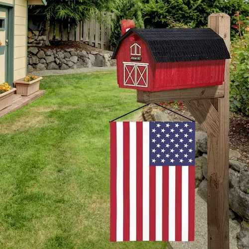 Miniatura 5 de Bonita bandera de jardín estadounidense de 12 x 18 pulgadas, banderas pequeñas de doble cara para decoración de interiores y exteriores
