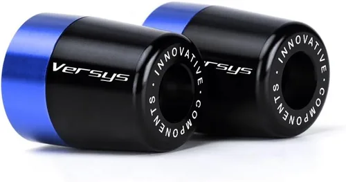 BEUTEE Manillar de motocicleta de aluminio compatible con Versys-x 250 300 Versys 650 Versys 1000 Versys X (color: logotipo de Versys azul, tamaño: