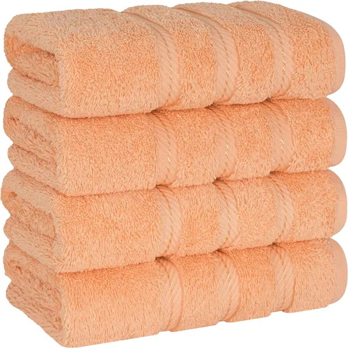 Miniatura 95 de American Soft Linen - Juego de 4 toallas, 100% de algodón turco, 27 x 54 pulgadas, tamaño extragrande, toallas para la ducha, color amarillo
