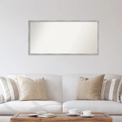 Miniatura 114 de Amanti Art Espejo de baño blanco para sobre el fregadero, 32 x 45 pulgadas, espejo de tocador rectangular blanco esbelto, marco de madera moderno