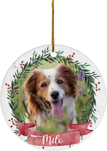 Miniatura 26 de FLOCHIL Adornos de Navidad Personalizados para Gatos Adornos de Navidad Personalizados con Foto y Nombre para Árboles de Navidad, Adornos de Navidad