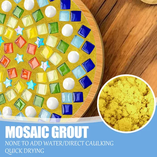 Miniatura 2 de Lechada de mosaico de cristal, herramientas de azulejos de mosaico, accesorios de azulejos de mosaico – Esencial para el empastado hecho a mano