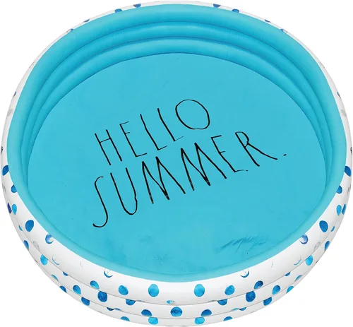 Miniatura 9 de Rae Dunn x CocoNut Float - Mini piscina de lunares índigo, tema de frío, piscina inflable para niños, gran piscina para patio trasero, fiestas