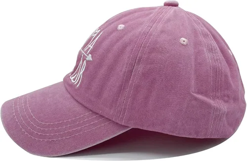 Miniatura 5 de Waldeal Gorra de béisbol ajustable bordada para mujer, estilo vintage desgastado