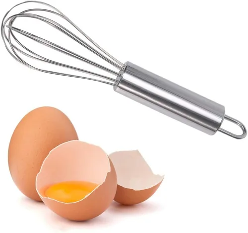 Miniatura 4 de Batidor pequeño de acero inoxidable para queso, café, huevos, muy práctico (6 pulgadas)
