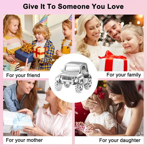 Miniatura 21 de Dije de girasol con diseño de estrella y luna y elefante para pulsera, collar de plata de ley 925, dijes de corazón de amor para mujer, regalo