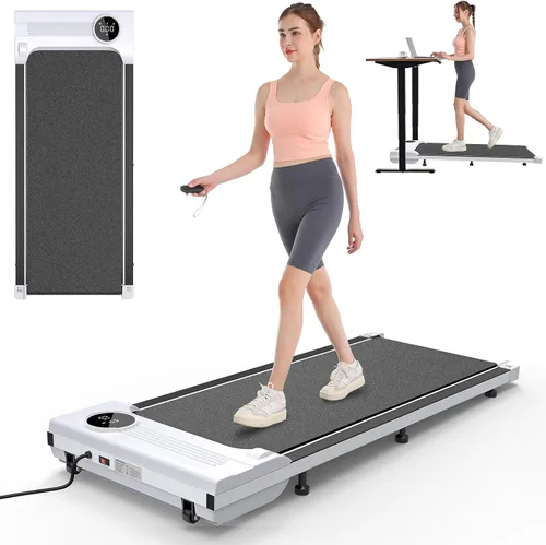 Miniatura 11 de ANCHEER Walking Pad 3.0HP Under Desk Treadmill 300lbs Weight Capacity with Remote Control, Compact Electric Treadmills for Home/Gym/Office with LED