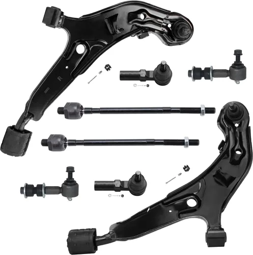 Miniatura 197 de Detroit Axle - Kit de brazos de control de extremo delantero de 8 piezas para Dodge Dakota 00-04, Durango 00-03, 4 brazos de control superior e