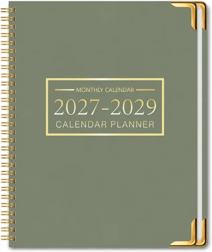 Miniatura 9 de Agenda mensual 2026-2028, calendario 2026-2028 de 36 meses, 8.5 x 11 pulgadas, enero 2026 a diciembre 2028, protectores de esquinas de metal
