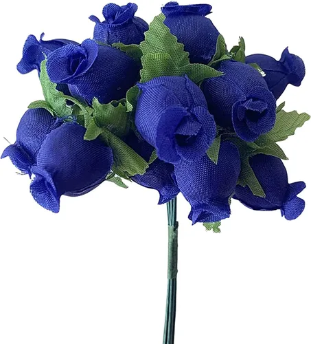 Miniatura 7 de GiftWrap Etc. Rosas artificiales de seda coral – 12 mini ramos de 12 capullos de rosa, 144 capullos de rosa en total, boda, recepción, aniversario