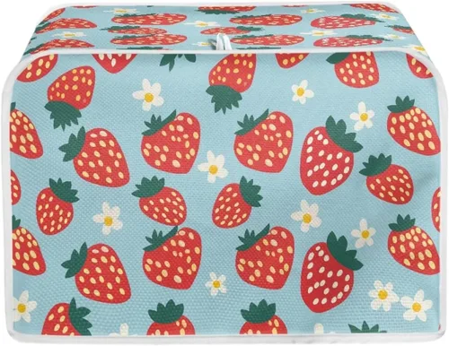 Miniatura 46 de chaqlin Cubierta para tostadora con estampado de chocolate, 2 rebanadas, resistente a las manchas, cubierta para horno de pan de diseño divertido