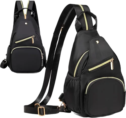 Miniatura 11 de YAZEKOUS - Mochila cruzada tipo bandolera mini para mujeres, convertible, pequeña mochila para viajes, para senderismo, mochila de día Z Rosa