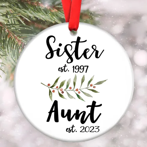 Miniatura 18 de Adornos familiares personalizados, adorno de Navidad familiar, decoración del hogar de Navidad, regalos de Navidad para la familia, adornos de árbol