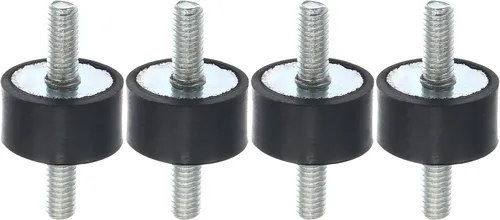 Miniatura 9 de X AUTOHAUX 4 unids M4 coche anti vibración goma aislador amortiguador 0.394x0.394 in caucho bobina montaje amortiguador montajes para compresores