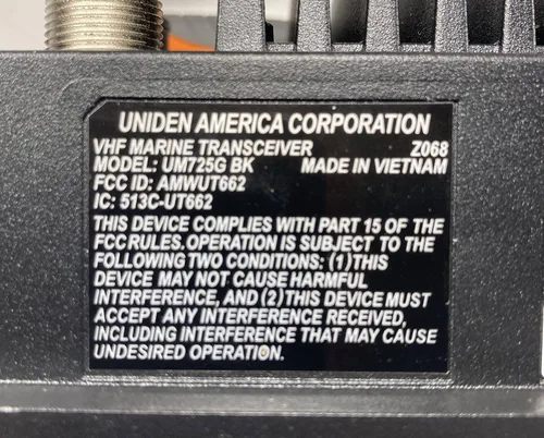 Miniatura 6 de Uniden UM725GBK Radio marítima VHF, todos los canales marinos de EE. UU., Canadá e internacionales, potencia de transmisión de 1 vatio/25 vatios
