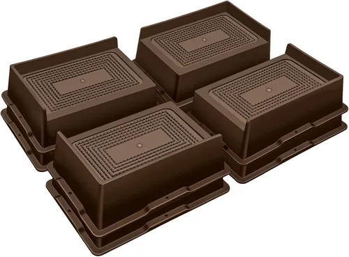 Miniatura 19 de ANNKUT Elevadores de cama de 2 pulgadas, resistentes, elevadores de sofá de gran tamaño, elevadores de muebles extra anchos para sofá, mesa