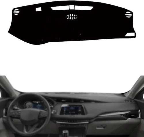 Compatible con Cadillac XT4 2018-2021 LHD, cubierta de tablero de automóvil, alfombrilla duradera, cubierta multifunción para salpicadero Lhd (lado