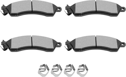 SCITOO Juego de pastillas de freno semimetálicas delanteras D412 para Chevrolet Camaro 1988-1991, Chevrolet Corvette 1988-1996, Pontiac Firebird