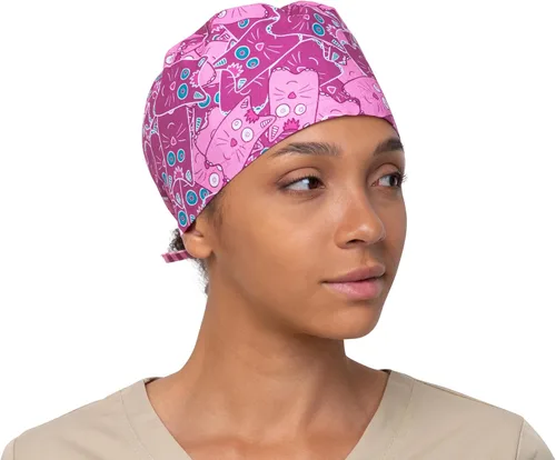 Miniatura 95 de Print Scrub Caps - Sombrero perfecto para enfermeras, médicos y EMTs..
