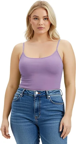 Miniatura 399 de Emmalise Camisola larga casual básica para mujer, con tirantes ajustables, top en capas