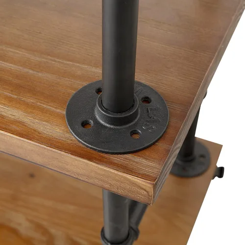 Miniatura 9 de Carritos industriales para barra de tubería/carritos de servir/carros de cocina/carritos de estante de vino con ruedas con estantes - Carros