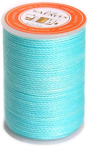Miniatura 12 de Cuerda de poliéster encerado, cuerdas recubiertas de cera, hilo redondo impermeable recubierto de cera para pulseras trenzadas, accesorios de Negro