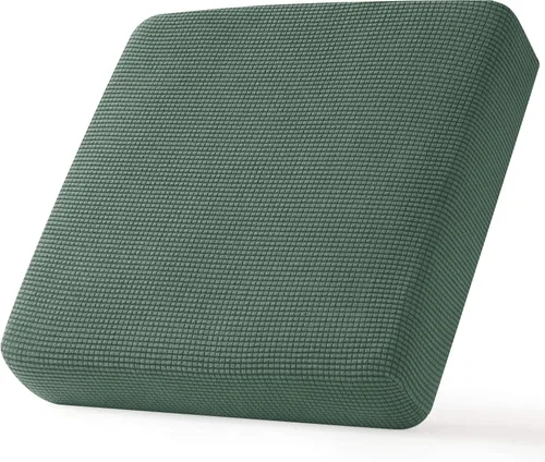 Miniatura 29 de CHUN YI - Funda elástica de cojín para sofá biplaza, funda de asiento de sofá con tela jacquard de elastano (mediana, color marfil blanco)