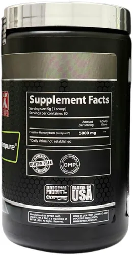 Miniatura 2 de Kifffer Labs Creapure Ultra Pro - Monohidrato de creatina en polvo, 14.11 oz (80 porciones), creatina alemana pura sin sabor, para hombres