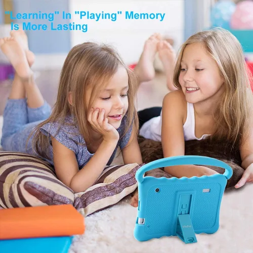 Miniatura 2 de Tableta para niños de 7 años para niños con WiFi, tableta Android para niños pequeños de 32 GB con controles parentales a prueba de golpes (azul)