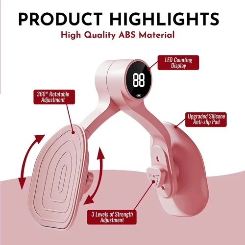 Miniatura 3 de Dispositivo de ejercicio de muslos para suelo pélvico, portátil, sistema Kegel, ejercitador de fortalecimiento para hombres y mujeres, músculo