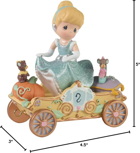 Miniatura 8 de Precious Moments, Disney Showcase Collection, Bibbidi, Bobbidi, Boo – Now You're Two!, Desfile de cumpleaños de Disney, 2 años, figura de resina