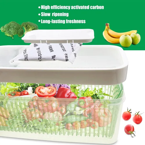 Miniatura 2 de Paquete de 12 repuestos para conservadores de productos OXO GreenSaver e insertos para crujientes, mantiene las frutas y verduras frescas, también