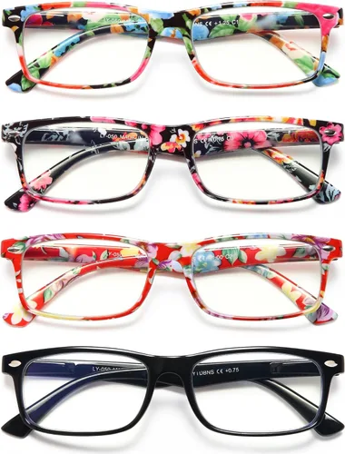 Miniatura 10 de Lentes de lectura para mujer, elegantes lectores con bloqueo de luz azul, anteojos para mujer, anteojos de computadora de moda Azul/Verde/Negro/Rojo