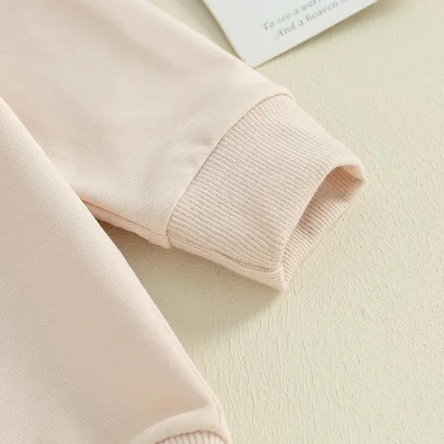 Miniatura 93 de SOLILOQUY Traje de manga larga con cuello redondo para el primer día de San Valentín para bebé niño y niña, mameluco de corazón de amor