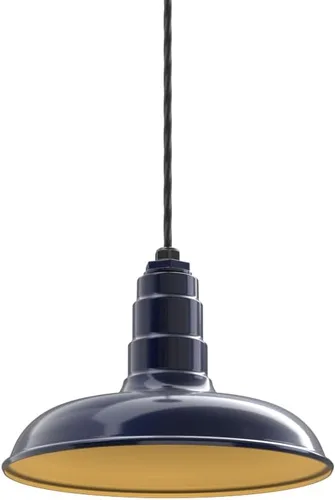 Miniatura 28 de Steel Lighting Co. Malibu - Lámpara colgante Montaje en techo Domo de 14 pulgadas vástago de 12 pulgadas Estilo de granja de acero Rojo