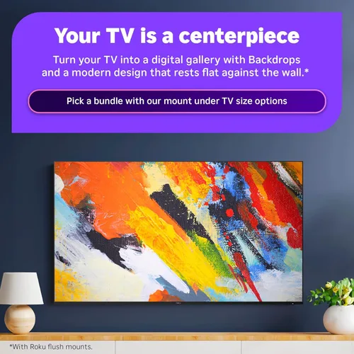 Miniatura 6 de Roku Smart TV 2025 – Serie Pro de 55 pulgadas, TV Mini-LED – RokuTV con Control Remoto por Voz Retroiluminado Pro – Televisión 4K QLED de Pantalla