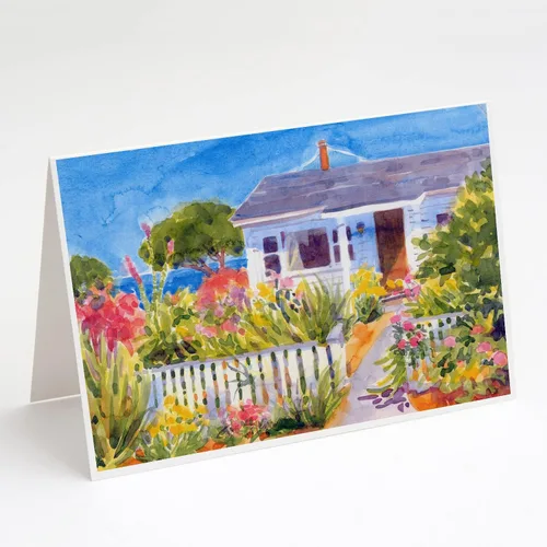 Miniatura 10 de Caroline's Treasures 6077GCA7P Flower - Tarjetas de felicitación y sobres de Aster - Paquete de 8 tarjetas en blanco con sobres, tamaño A7, tarjetas