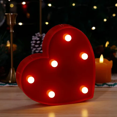 Miniatura 39 de Letras con luces LED, letras de marquesina con brillantina rosa, letras del alfabeto, letreros iluminados por pilas, para decoración de fiestas