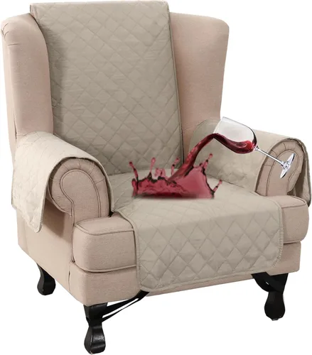 Miniatura 56 de Turquoize Funda 100% Impermeable para Sillón de Ala Fundas para Sillón de Ala con Brazos Protector de Silla Sofá Protector Triple Antideslizante
