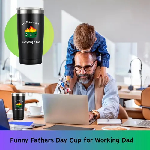 Miniatura 2 de Regalo Divertido para Mujeres y Hombres - Vaso Térmico de Acero Inoxidable de 20 OZ - Regalos de Elefante Blanco para Adultos, Regalos de Broma