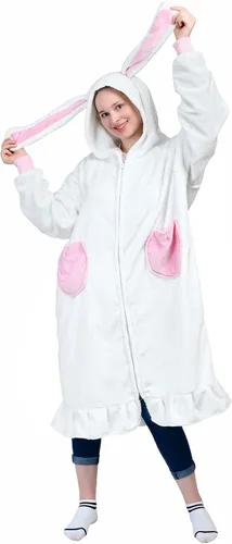 Miniatura 26 de Waitu Manta Ponible de Oso con Capucha, Divertidos Disfraces de Halloween, Regalos de Cumpleaños para Mujeres, Hombres, Niños y Niñas, Manta