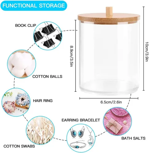 Miniatura 4 de Otostar Juego de accesorios de baño de plástico con dispensador de jabón, soporte para cepillos de dientes, soporte para vasos, jabonera, soporte