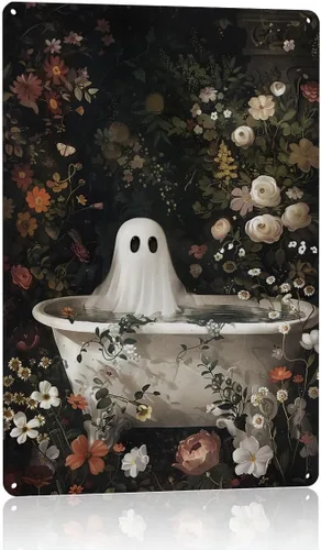 Miniatura 10 de Decoración de pared de fantasma de Halloween, decoración de fiesta de Halloween para interiores y exteriores, decoración espeluznante para el hogar