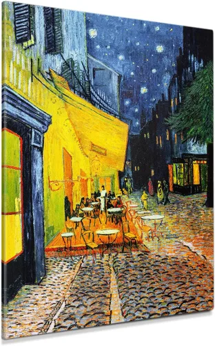 Miniatura 12 de Serie de pinturas de Vincent Van Gogh (favoritos). Reproducción de arte clásico de Van Gogh, impreso en lienzo Noche estrellada