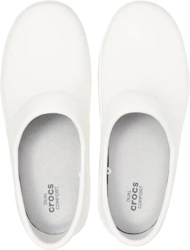 Miniatura 5 de Crocs Neria Pro II - Crocs embellecidos para mujer Zapatos de trabajo antideslizantes, blanco, 5