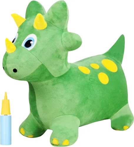 Miniatura 11 de INPANY Caballo Saltarín, Juguetes Panda Brincolín, Animal de Peluche Saltarín para Niños Pequeños, Juguetes de Goma Inflables para Montar, Regalo